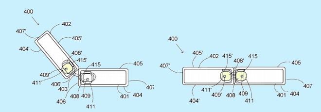 Microsoft brevetto foldable device