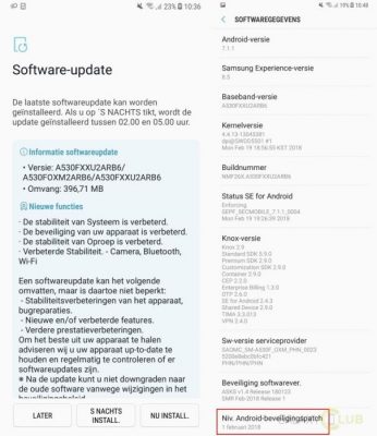 Samsung Galaxy A8 firmware update patch Febbraio 2018