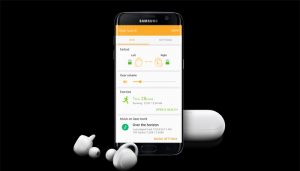 Samsung Galaxy S8 con Gear IconX