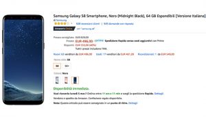 Samsung Galaxy S8 su Amazon