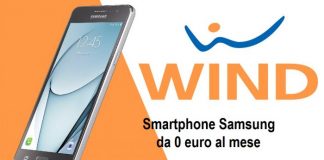 Smartphone Samsung con Wind a partire da 0 euro al mese
