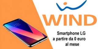 Smartphone LG da 0 euro al mese con Wind