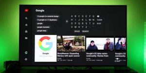 Youtube Android TV interfaccia