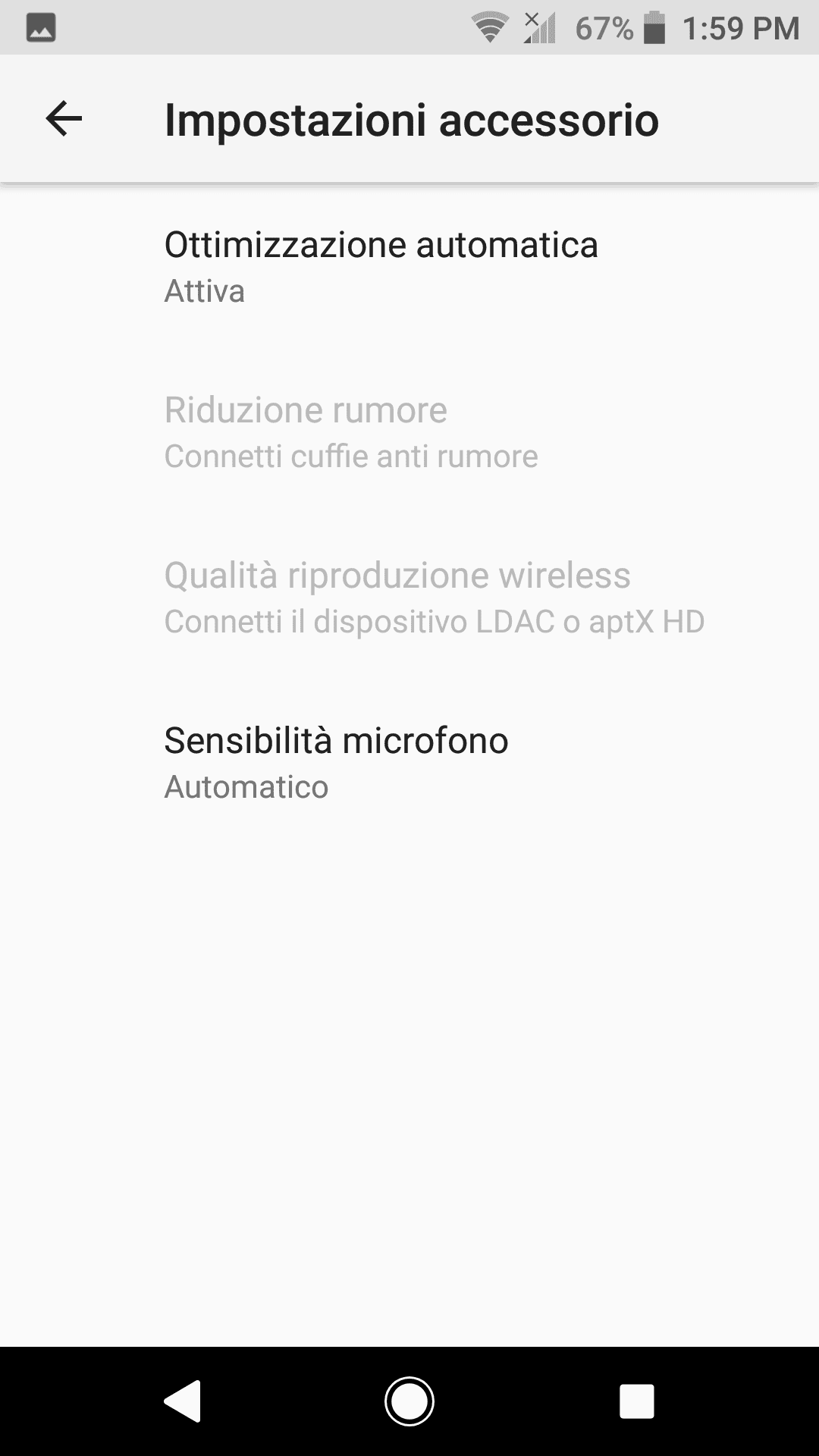 menu audio 3 Xperia XZ1