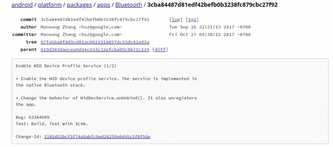 Android P Bluetooth smartphone