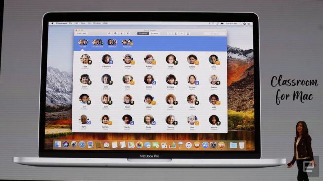 Apple Mac 2018 applicazione Classroom