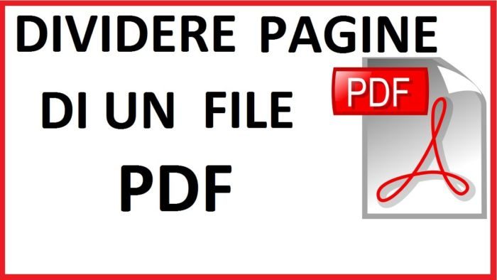 Ecco come dividere un PDF 