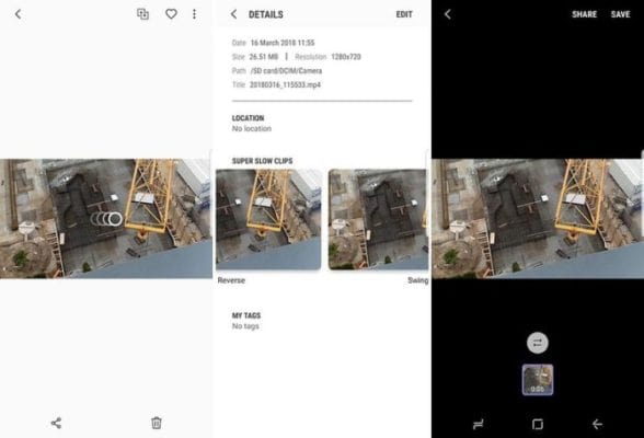 Galaxy S9 GIF fotocamera
