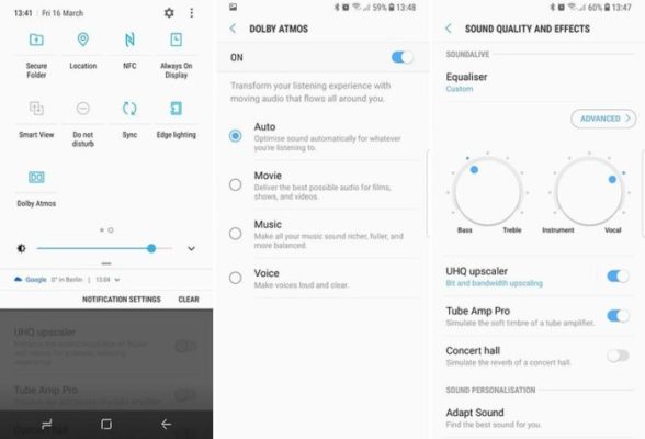 Galaxy S9 audio avanzato