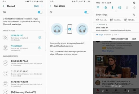 Galaxy S9 doppio audio