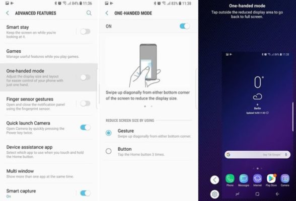 Galaxy S9 uso ad una mano