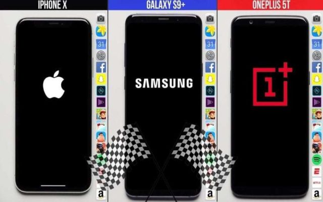 Galaxy S9 vs iPhone X vs OnePlus 5T