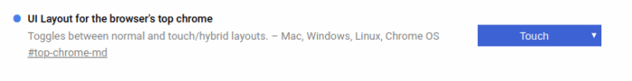 Google Chrome touch browser