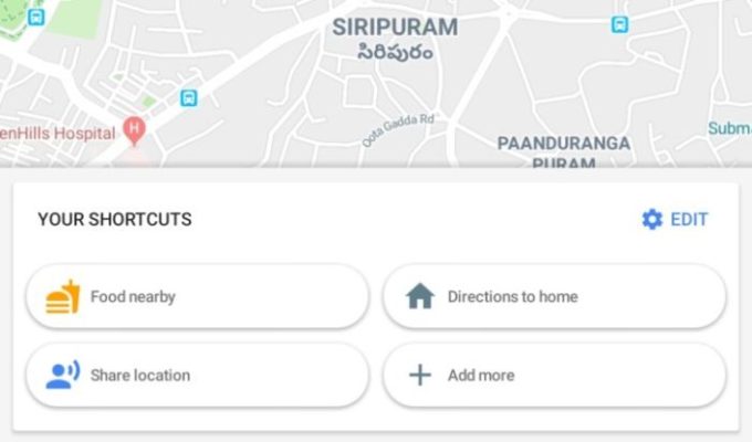Google Maps 9.72.2 scorciatoie