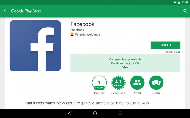 Google Play applicazioni Lite