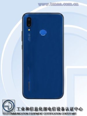 Huawei P20 Lite 2018 immagine TENAA retro