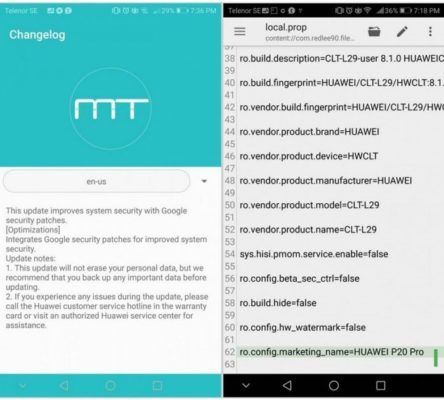 Huawei P20 Pro firmware