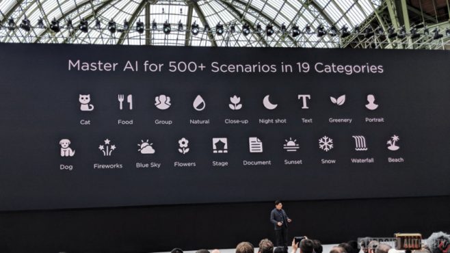 Huawei P20 riconoscimento scena intelligente