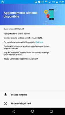 Motorola Moto X4 update patch