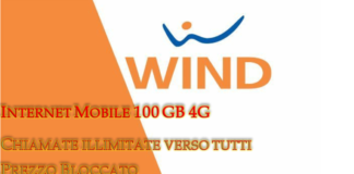 Offerta Wind 100GB