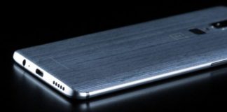OnePlus 6, pannello posteriore in legno