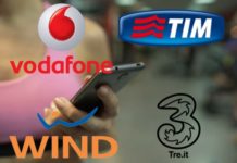 Wind, Tre Italia, Vodafone e Tim