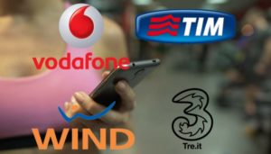 Wind, Tre Italia, Vodafone e Tim