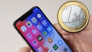 iphone x 1 euro