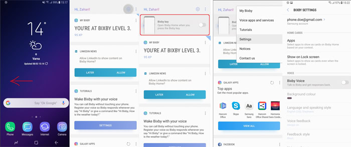 Samsung Galaxy S9 e Bixby