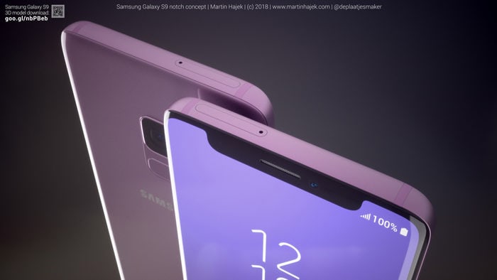 Samsung Galaxy S9 con il notch