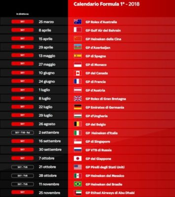 Sky Formula 1 Ultra HD HDR