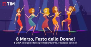 TIM promo regalo Festa della Donna 2018