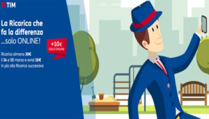 TIM ricarica online 10 euro gratis