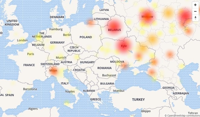 Telegram down Italia
