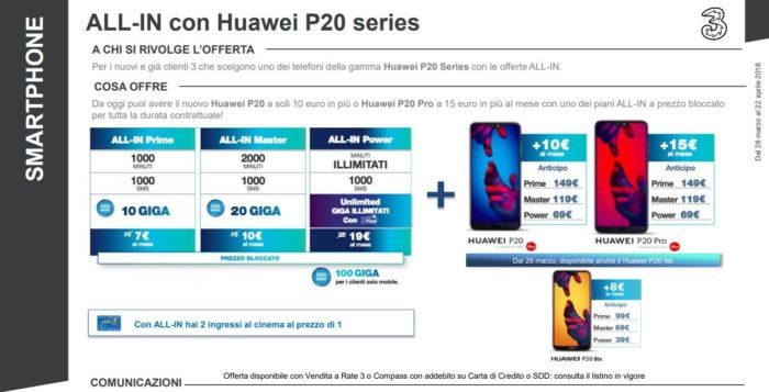 Tre Italia Huawei P20 Pro