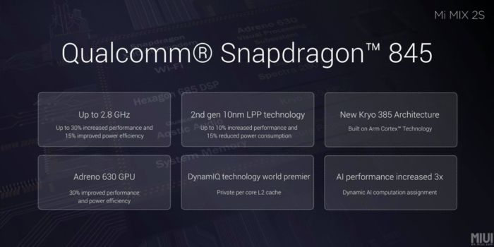 Xiaomi Mi MIX 2S processore