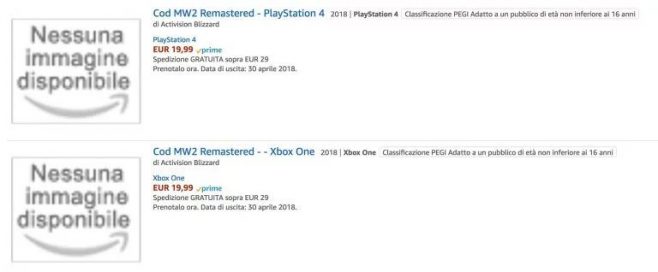 call of duty modern warfare 2 remastered amazon
