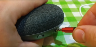 modifica jack audio Google Home Mini