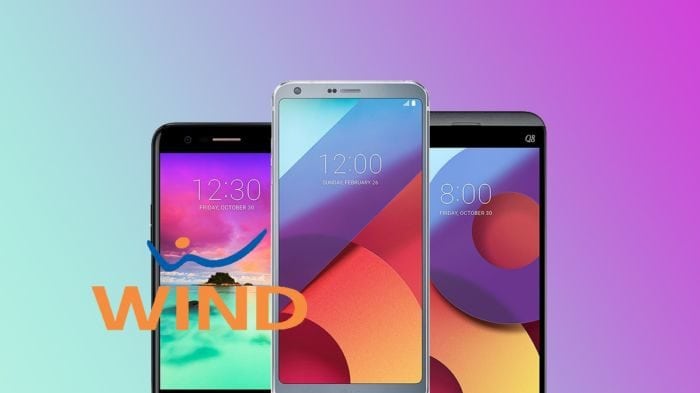 Con Wind smartphone LG a partire da 0 euro al mese