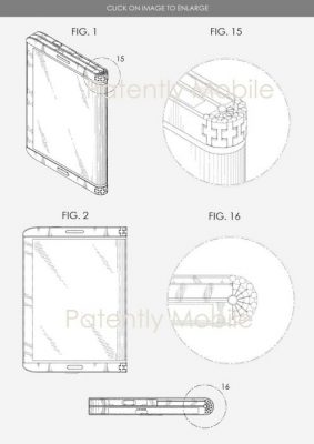 smartphone pieghevole Samsung brevetto