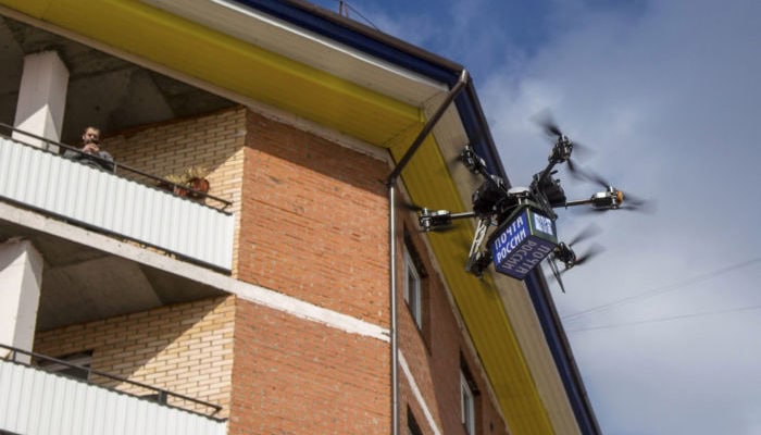 Drone postale russo fa una pessima figura al primo volo