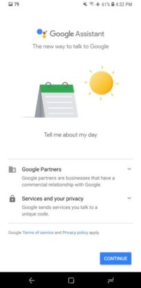 Google Assistant agenda