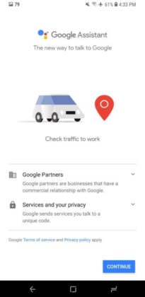 Google Assistant traffico