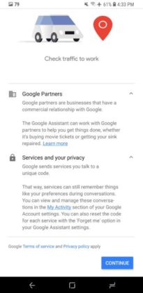Google Assistant update UI