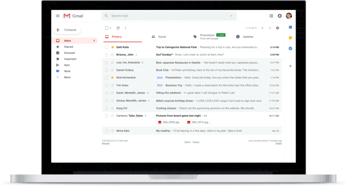 Google Gmail funzione Snooze