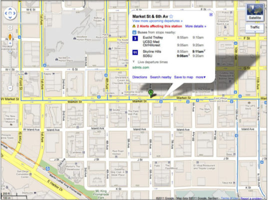 Google Maps mezzi pubblici