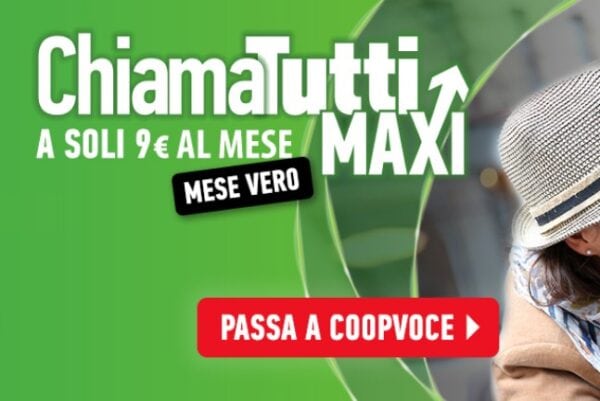 CoopVoce ChiamaTutti Maxi, offerta da non perdere