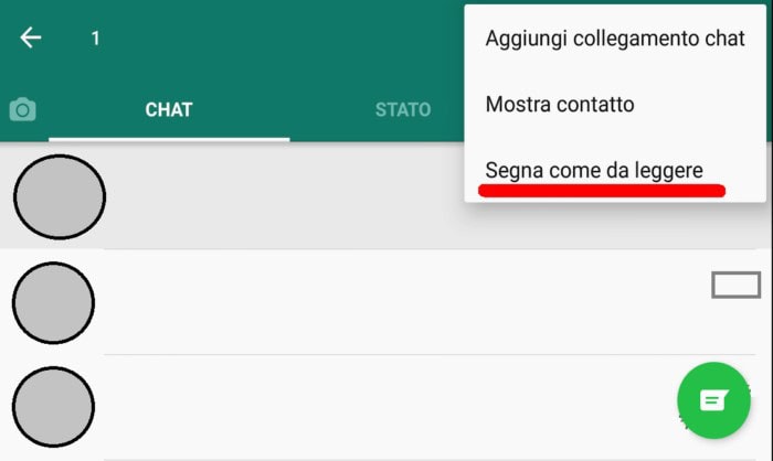 Messaggi non letti Whatsapp