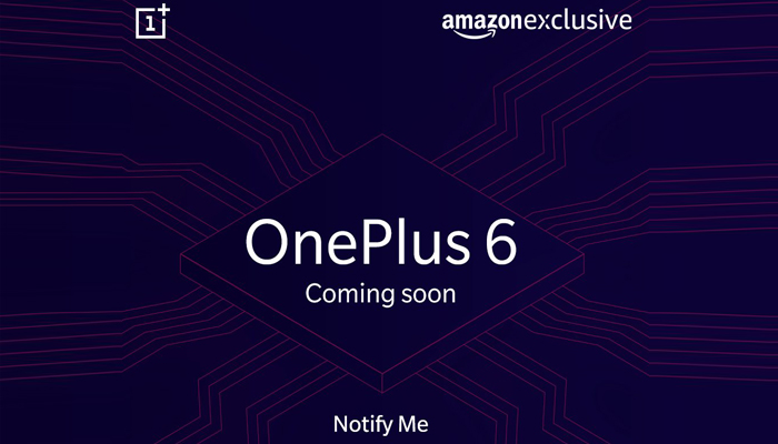 OnePlus 6 su Amazon India