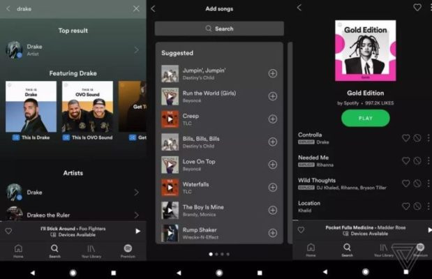Spotify nuova UI mobile